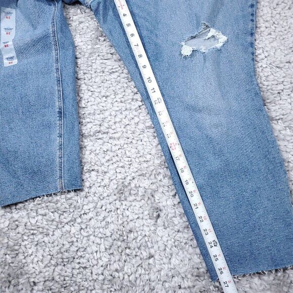 Old Navy High Rise Rockstar Super Skinny Jeans Women's Plus Size 28 Light Wash - Picture 9 of 10